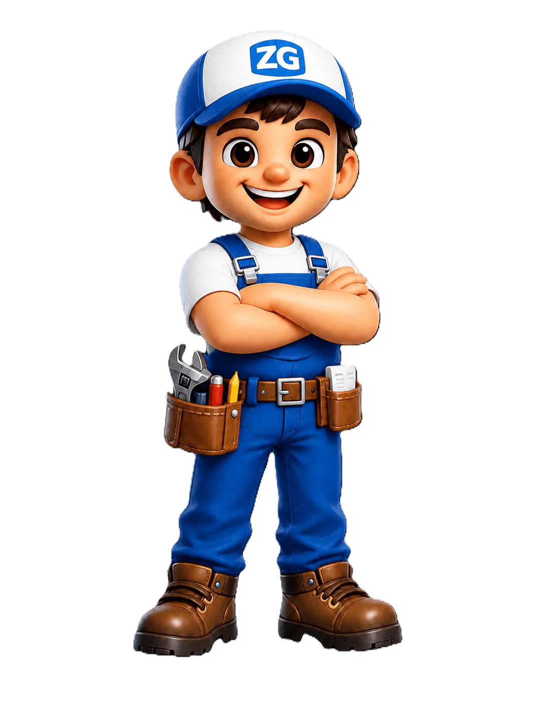 Mascotte ZeroGestion les bras croisés